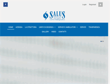 Tablet Screenshot of clinica-salus.it